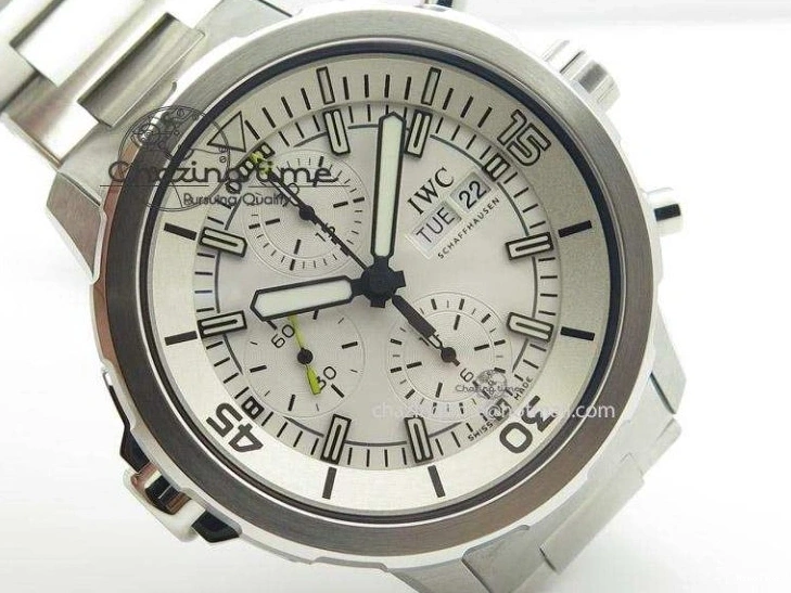 MIROTIME 0131 Versatile Aquatimer Chrono IW376803 V6F 1:1 Best Edition White Dial On SS Bracelet A 7359